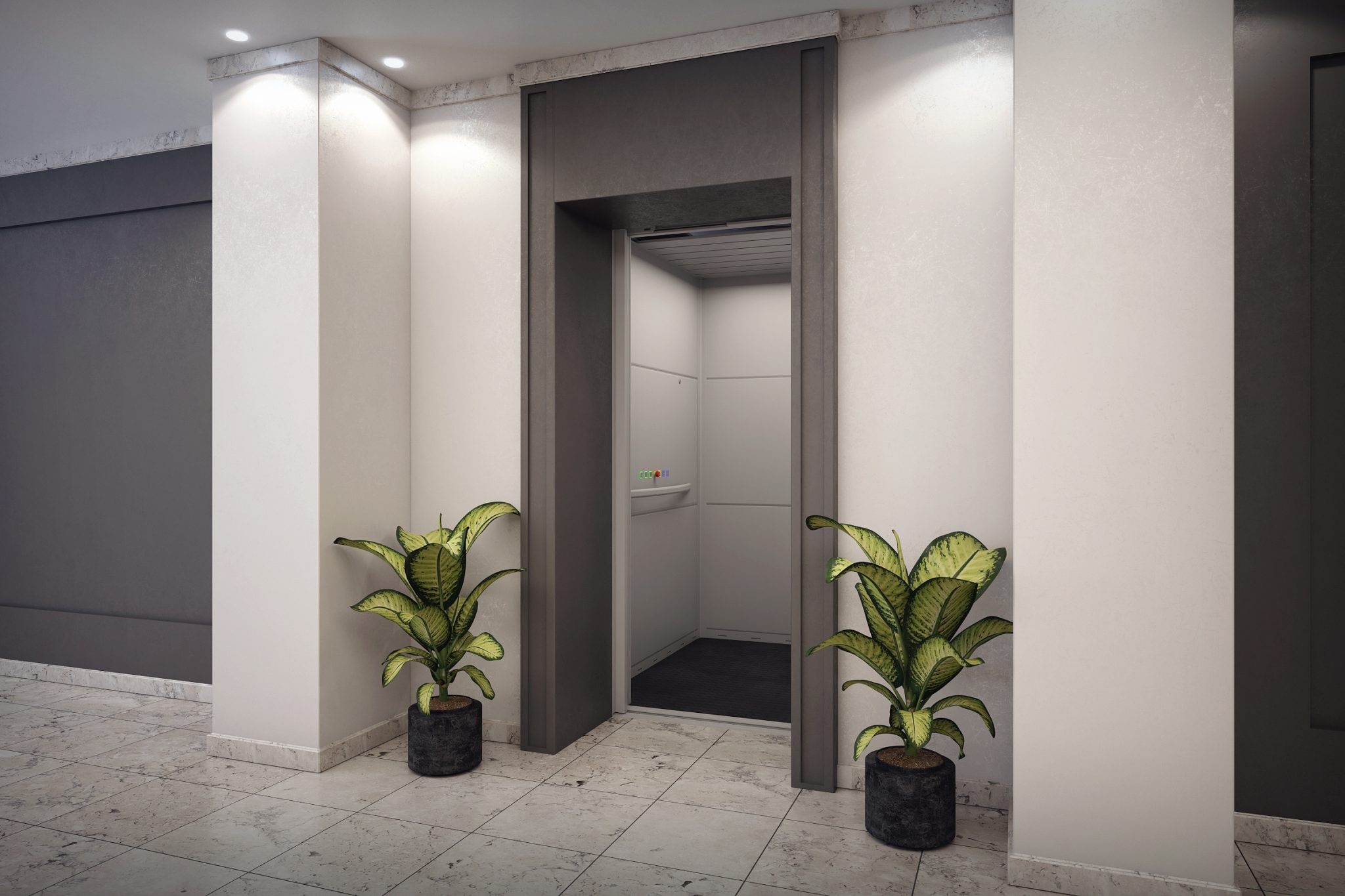 MB 400 — Cabinelift Premium — Design-integratie