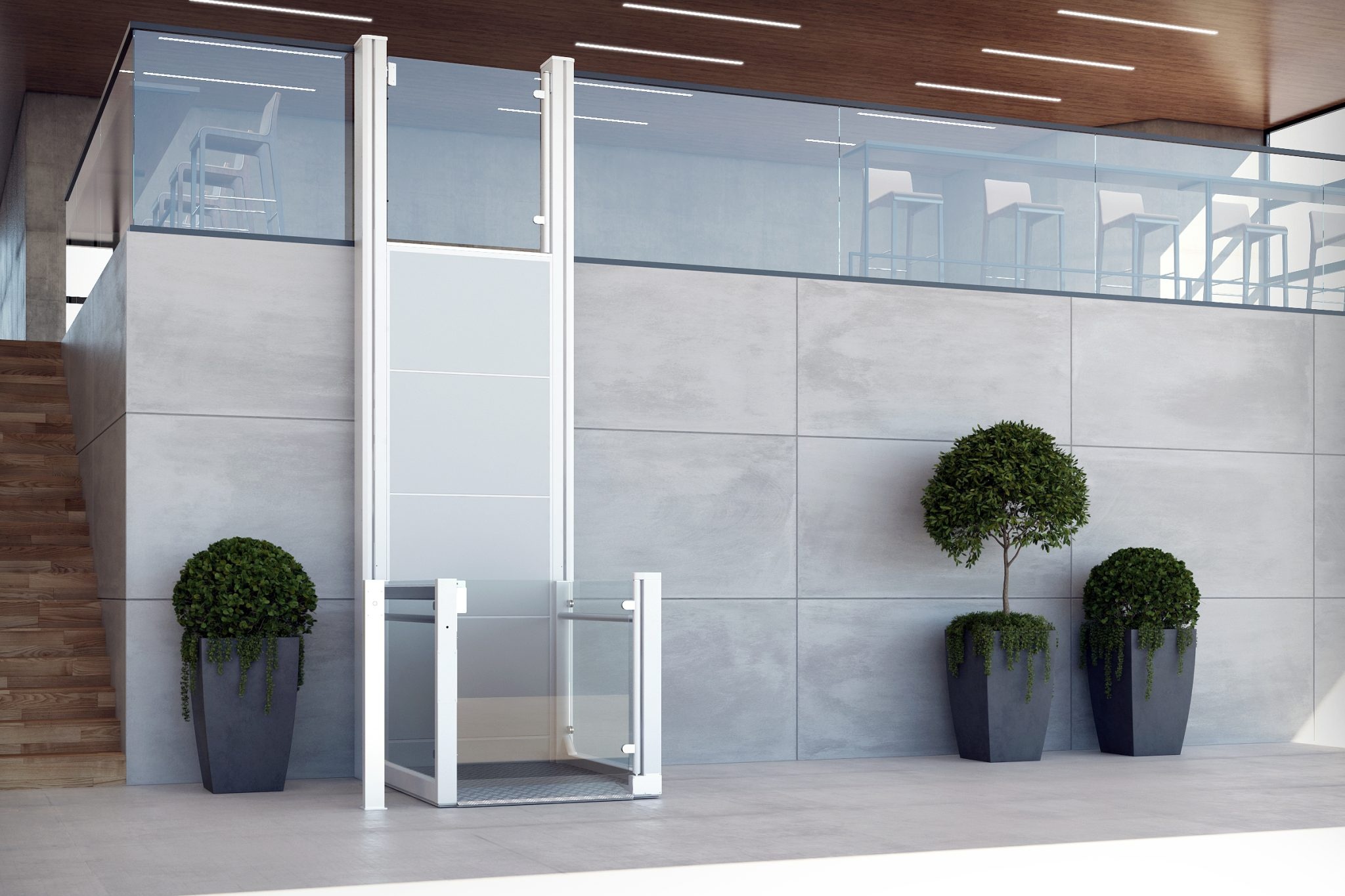 RB 150 — Open Platformlift — Binnen & Buiten